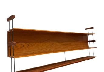 Mid-Century Modern Wall Mounted Shelf by Walter Wirtz for Wilhelm Renz, 1960s